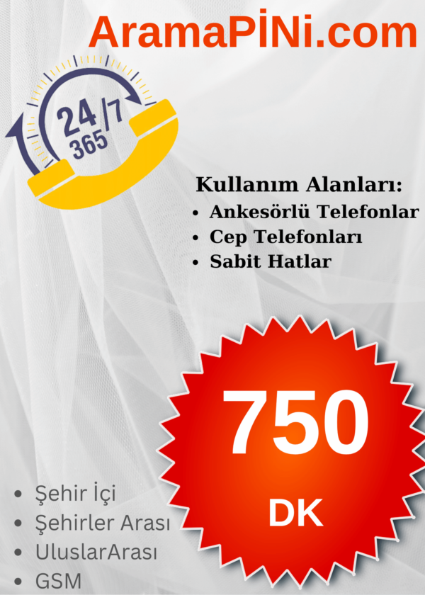 750 Dk Arama Kartı